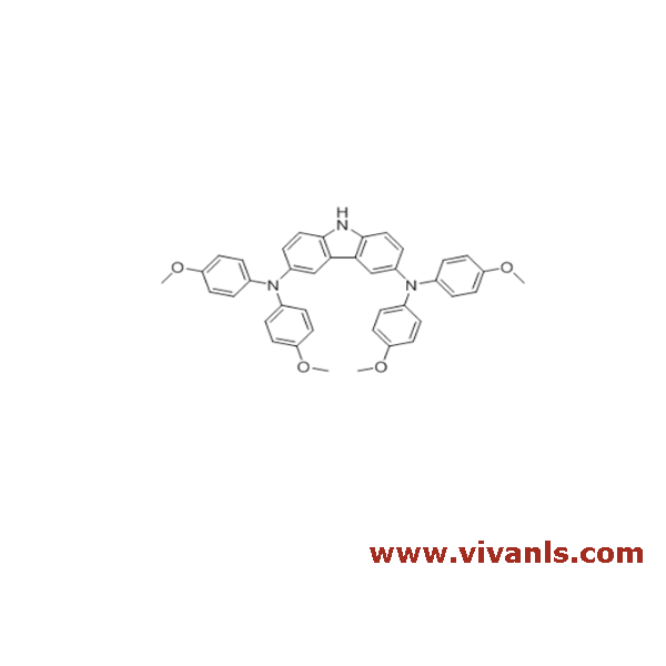 Customized Research Chemicals-N,N,N',N'-tetra(4-methoxyphenyl)-9H-carbozole-3,6-diamine-1655122040.png